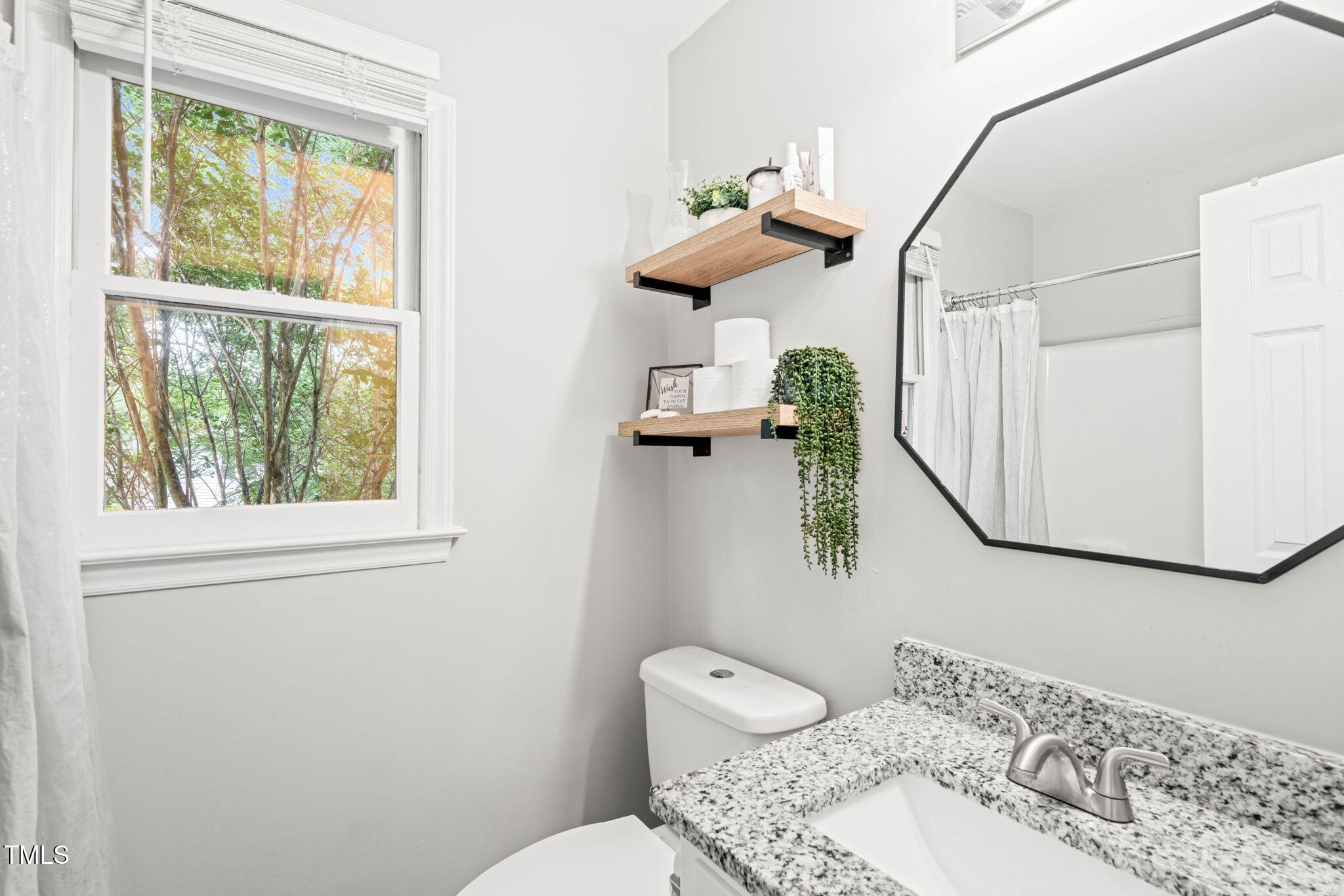 21 Cedar Hill Drive Durham, NC 27713 - Photo 20 of 45 a bathroom with a toilet sink and mirror
