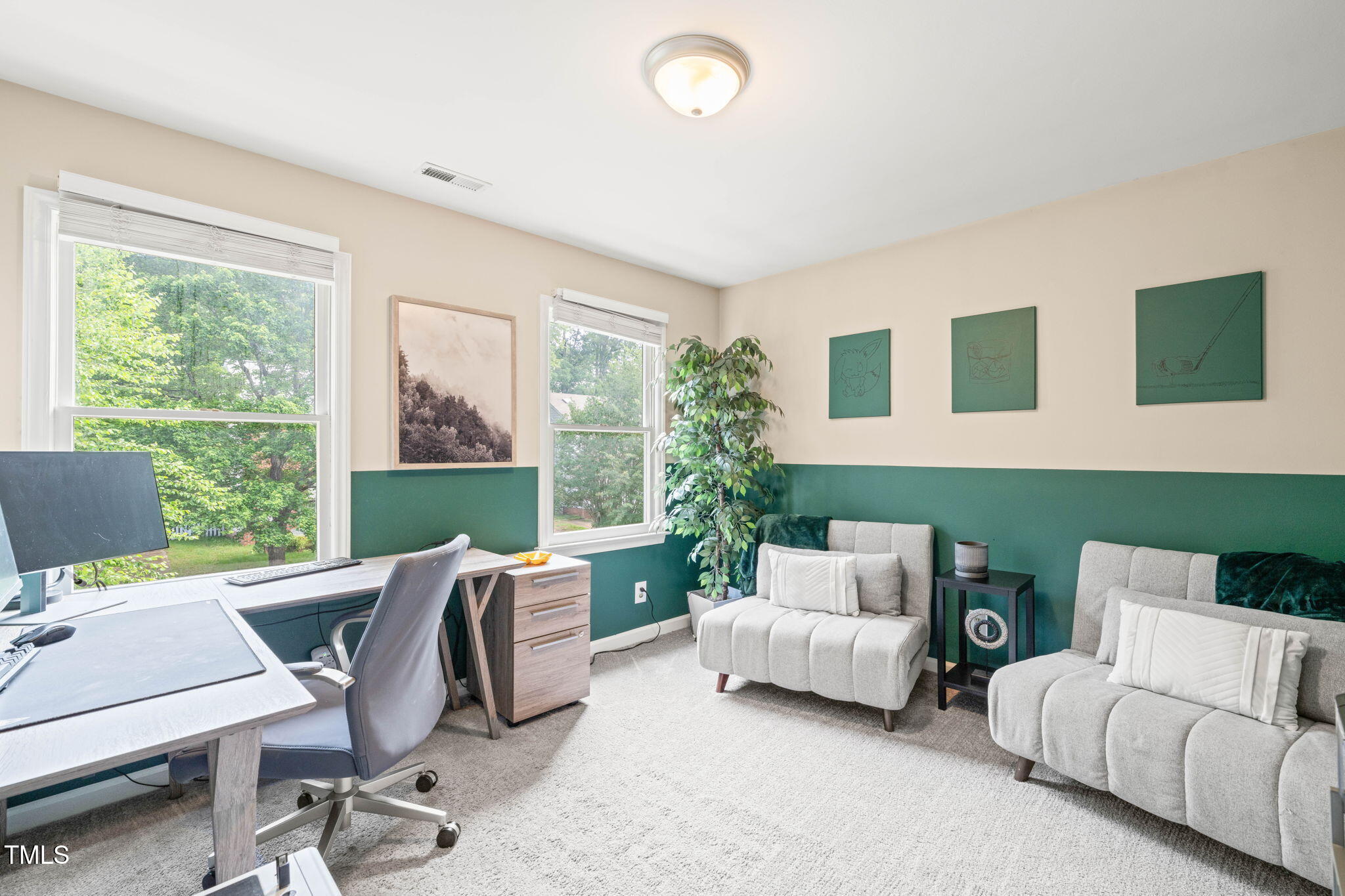 21 Cedar Hill Drive Durham, NC 27713 - Photo 23 of 45 a living room with furniture and a flat screen tv