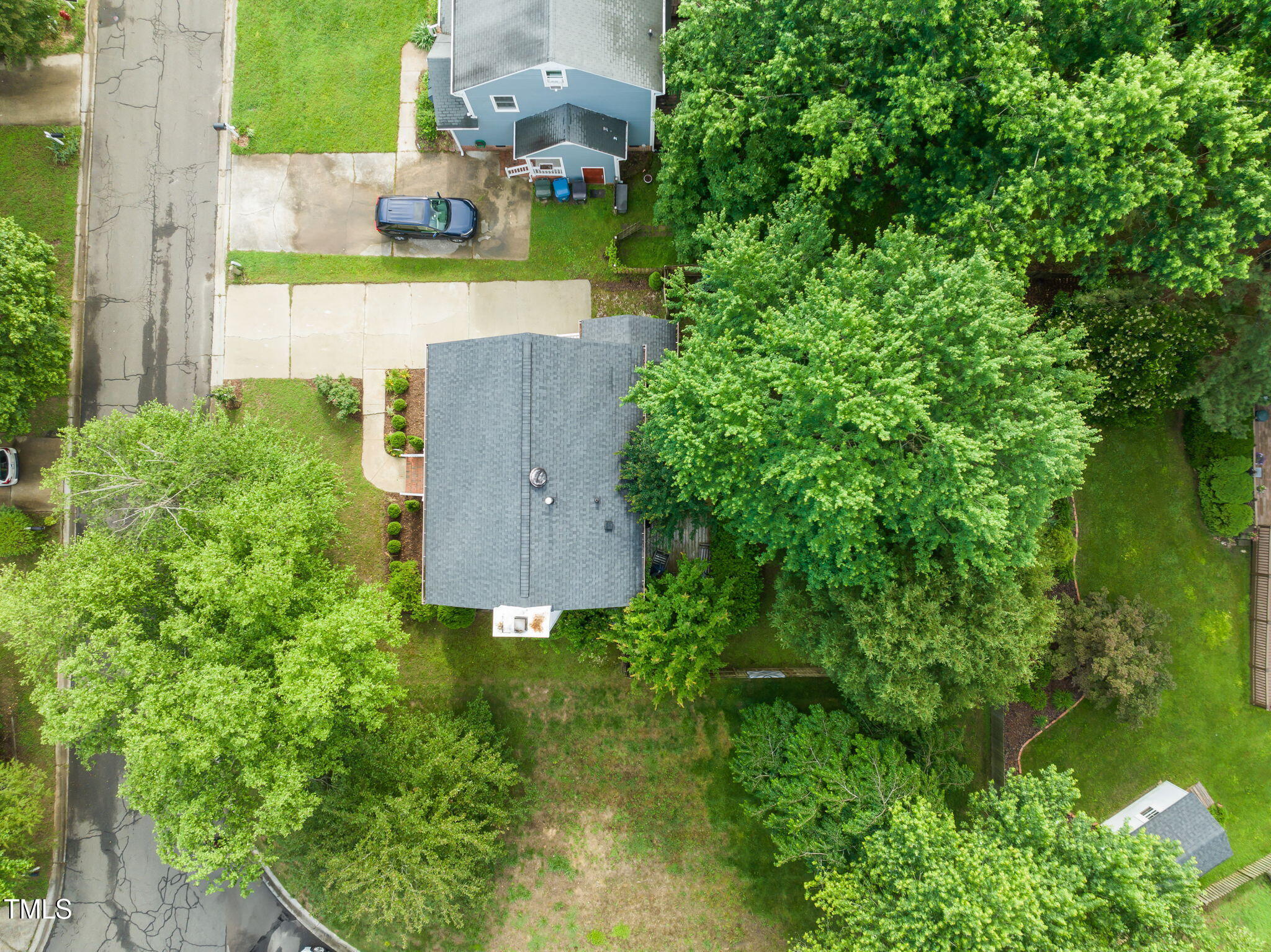 21 Cedar Hill Drive Durham, NC 27713 - Photo 33 of 45 an aerial view of a house with a yard