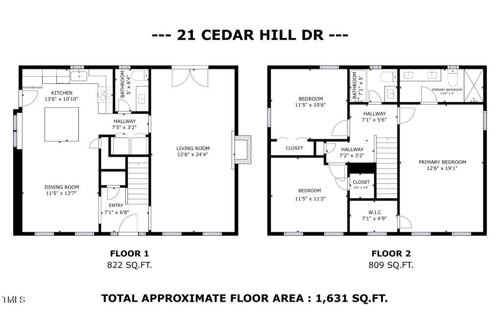 21 Cedar Hill Drive Durham, NC 27713 - Photo 44 of 45 a black and white photo of a black white wall