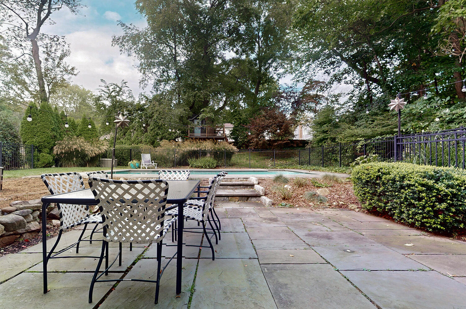 24 Salt Box Lane Darien, CT 06820 - Photo 13 of 32 a view of backyard with seating space and trees