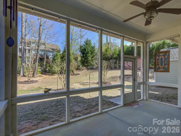 a view of a porch