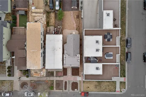 aerial view of residential house with outdoor space