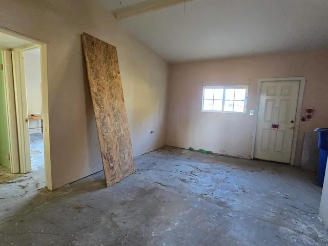 a view of a room with window