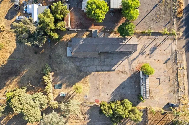 a view of a city with mountains in the background