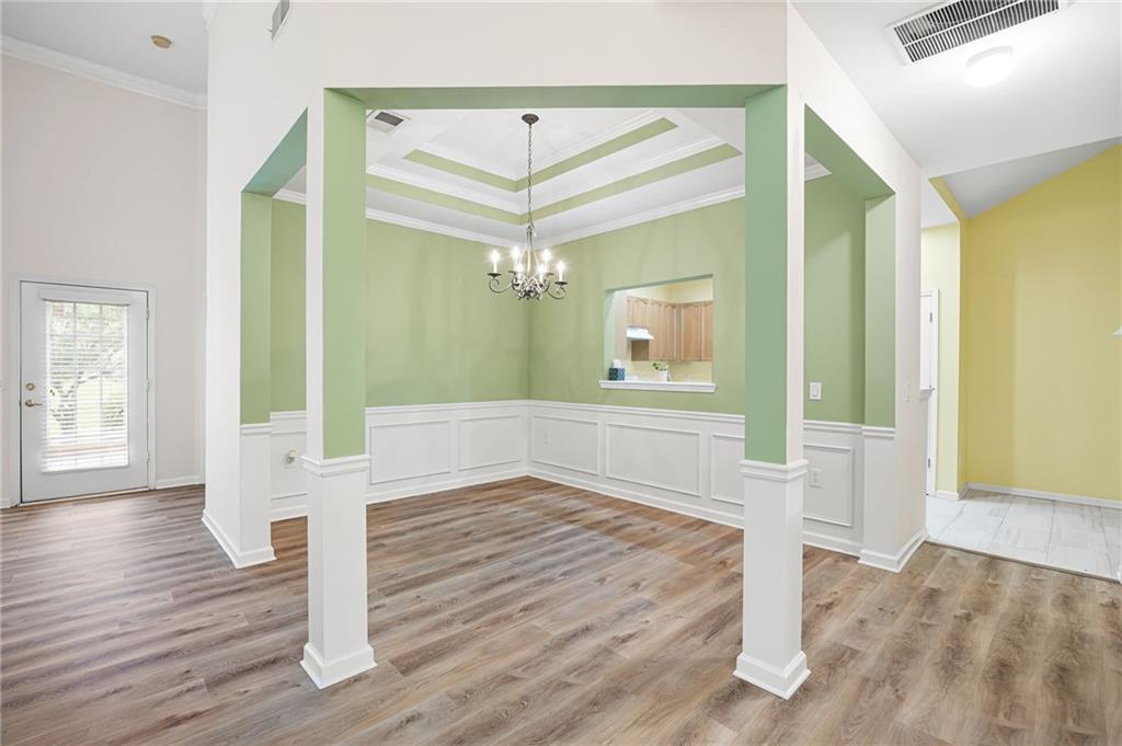 3832 Abbott Lane, Unit 1 Powder Springs, GA 30127 - Photo 12 of 37 a view of front door and wooden floor