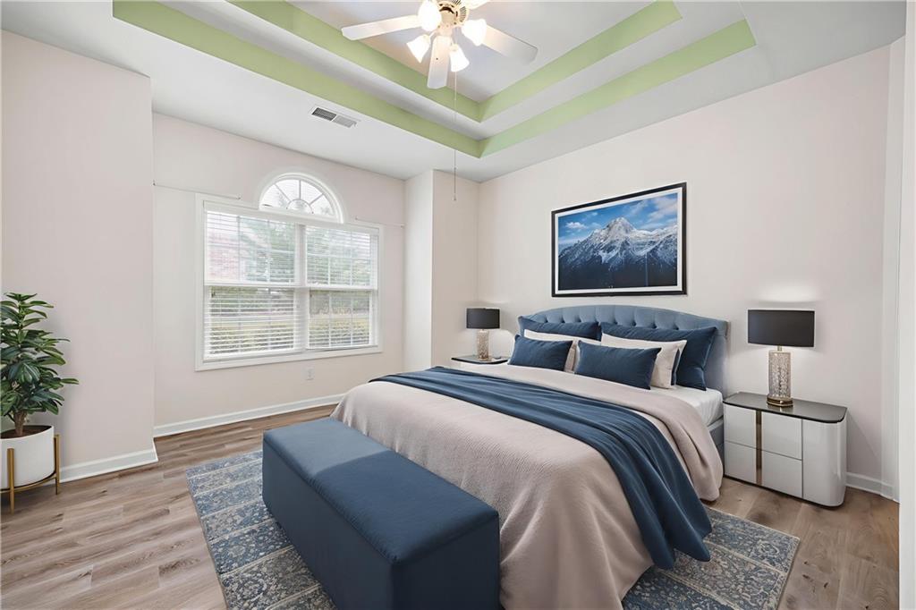 3832 Abbott Lane, Unit 1 Powder Springs, GA 30127 - Photo 8 of 37 a bedroom with bed and a window