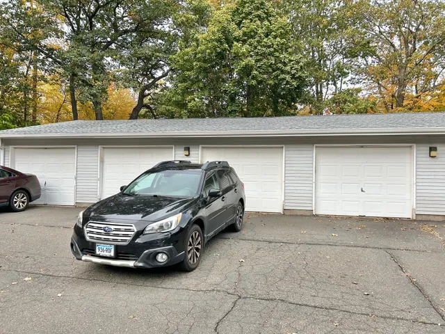 a car parked in garage