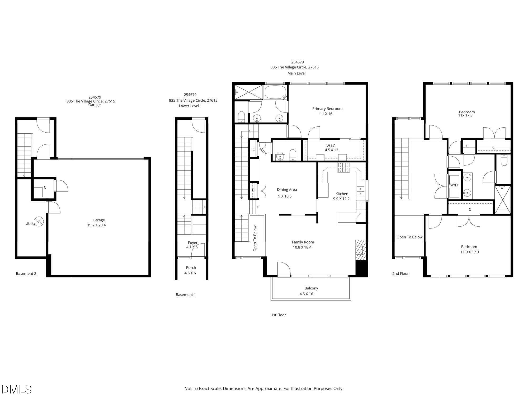 835 The Village Circle Raleigh, NC 27615 - Photo 33 of 33 floor plan