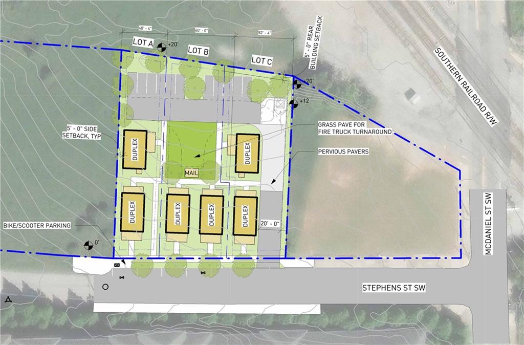 a view of a building with a street