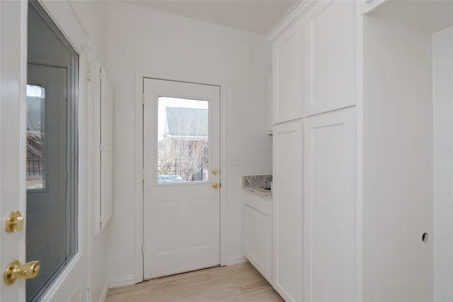 a view of an empty room