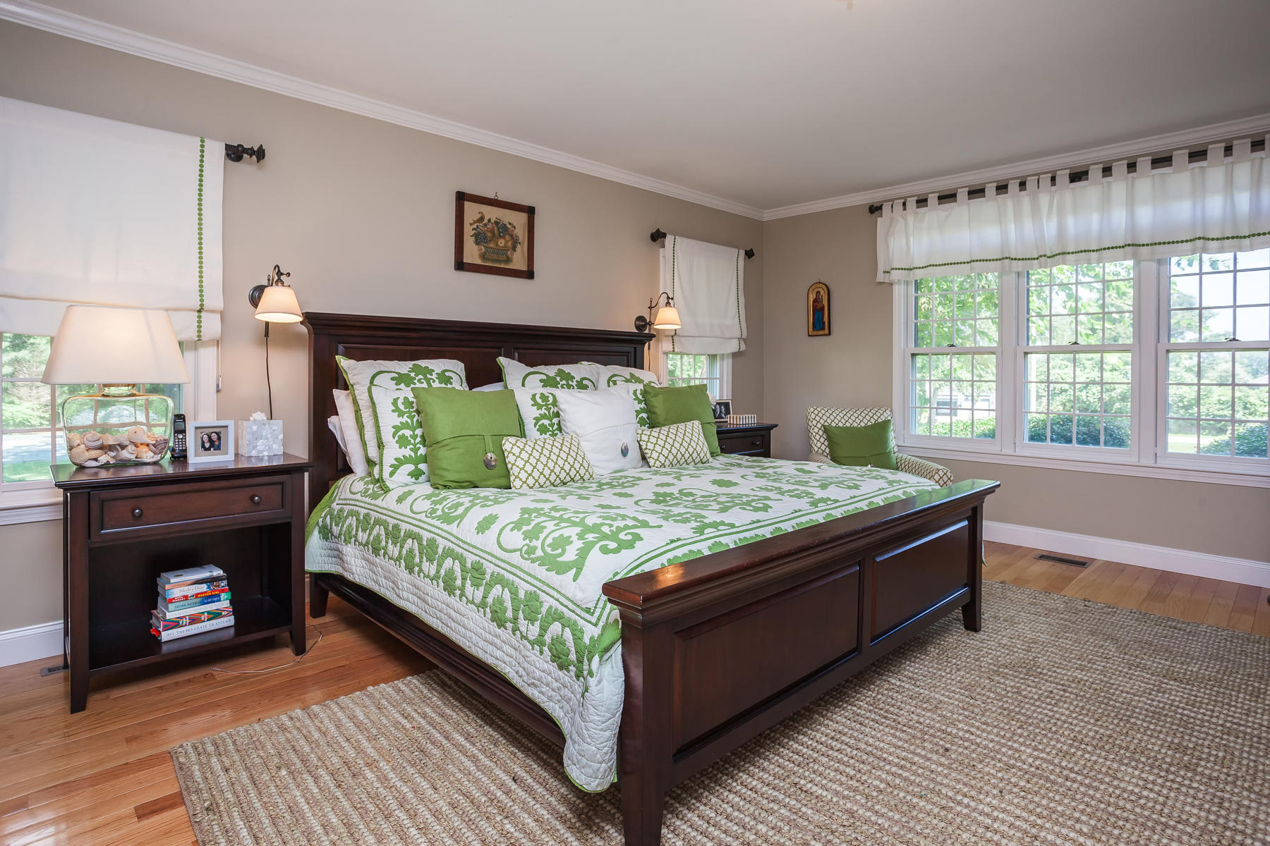 31 Torrey Road East Sandwich, MA 02537 - Photo 13 of 35 a bedroom with a bed and a fireplace