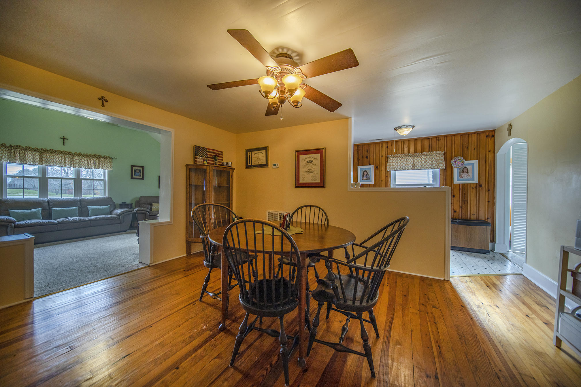 415 Turner Road Salem, VA 24153 - Photo 9 of 27 a view of a dining room with furniture and wooden floor