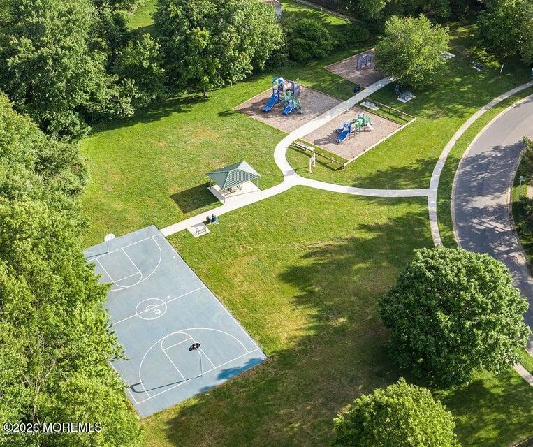 287 Church Street Aberdeen, NJ 07747 - Photo 15 of 15 an aerial view of a house with a swimming pool