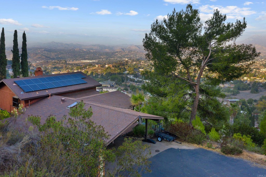 8764 Golden Ridge Road Lakeside, CA 92040 - Photo 46 of 62 an aerial view of a house with a garden