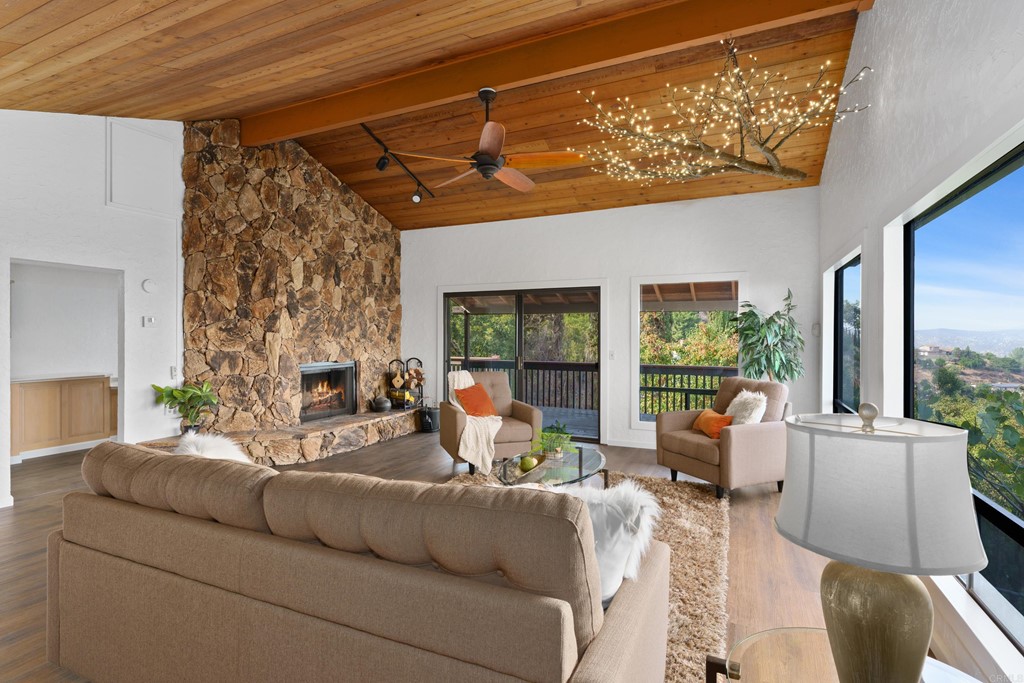8764 Golden Ridge Road Lakeside, CA 92040 - Photo 7 of 62 a living room with furniture and a large window