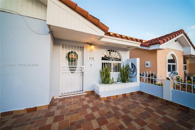 a view of a house with a balcony