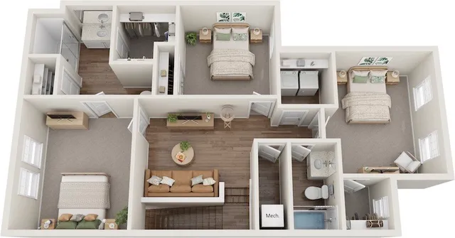 a kitchen with a stove a sink and a refrigerator