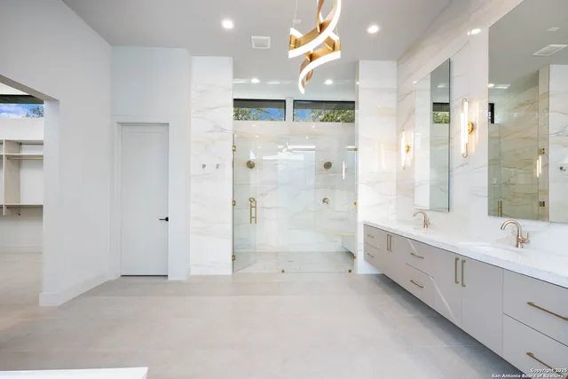 a bedroom with a bed and closet