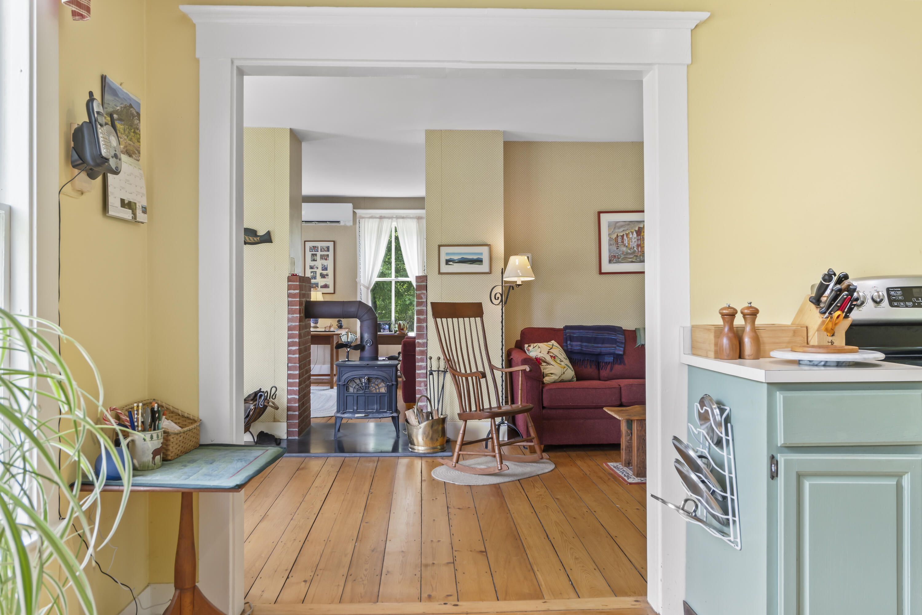 145 Pork Point Road Bowdoinham, ME 04008 - Photo 21 of 84 Doorway to Dining Area & Living Room