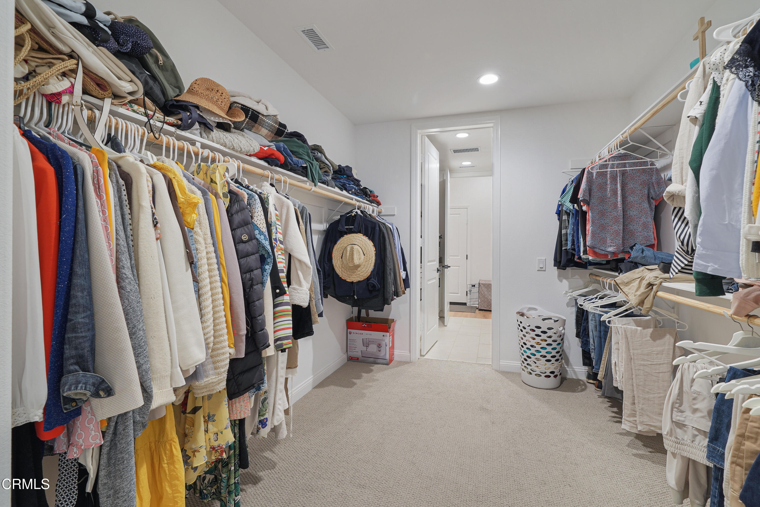 263 Wisteria Street Fillmore, CA 93015 - Photo 35 of 51 a view of walk in closet with clothes and shoes