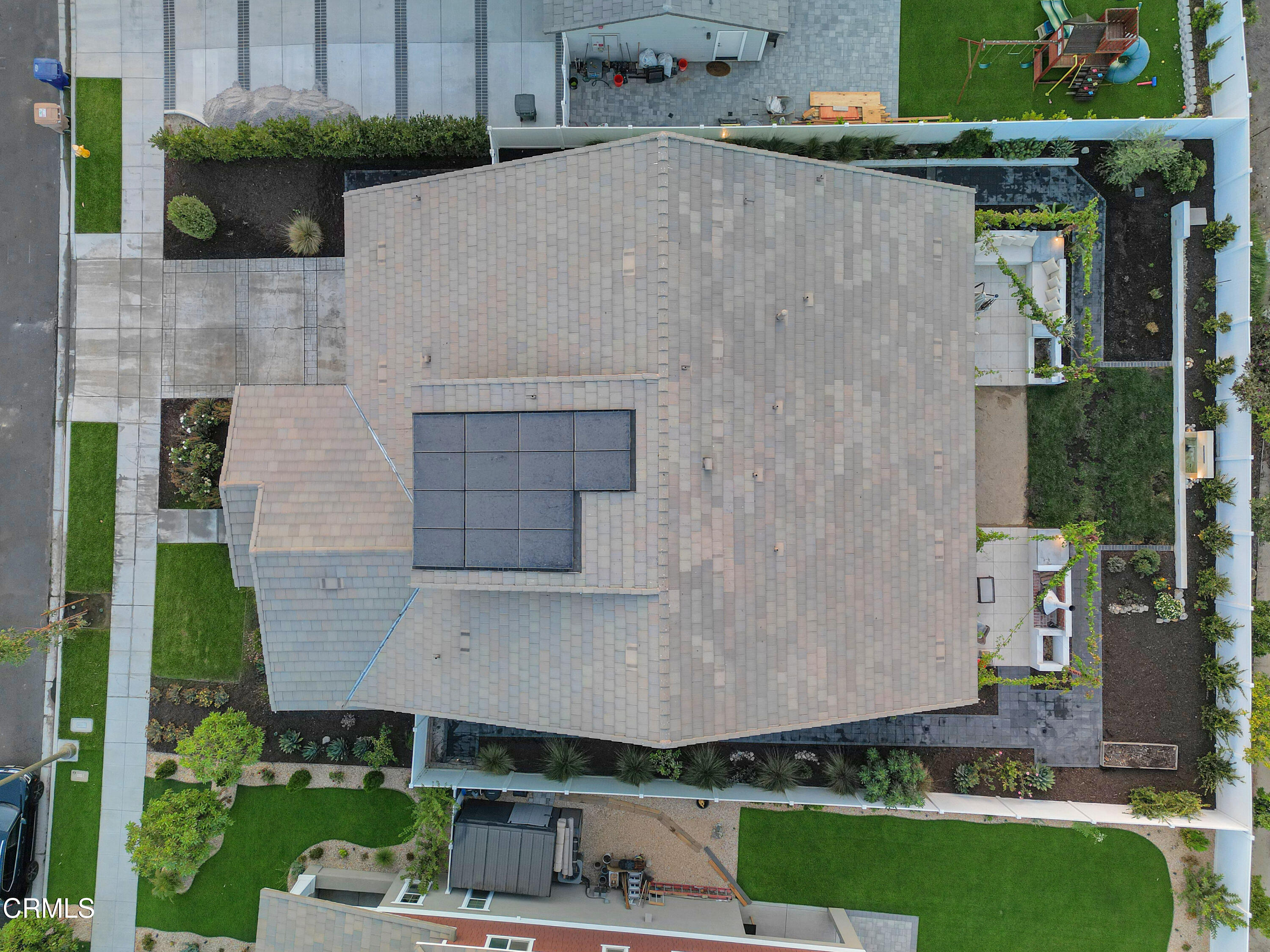 263 Wisteria Street Fillmore, CA 93015 - Photo 48 of 51 a aerial view of a house with a yard and large tree