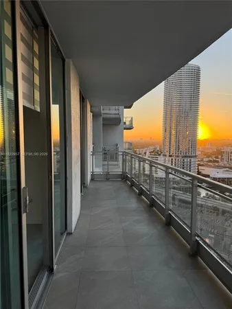 a view of a balcony