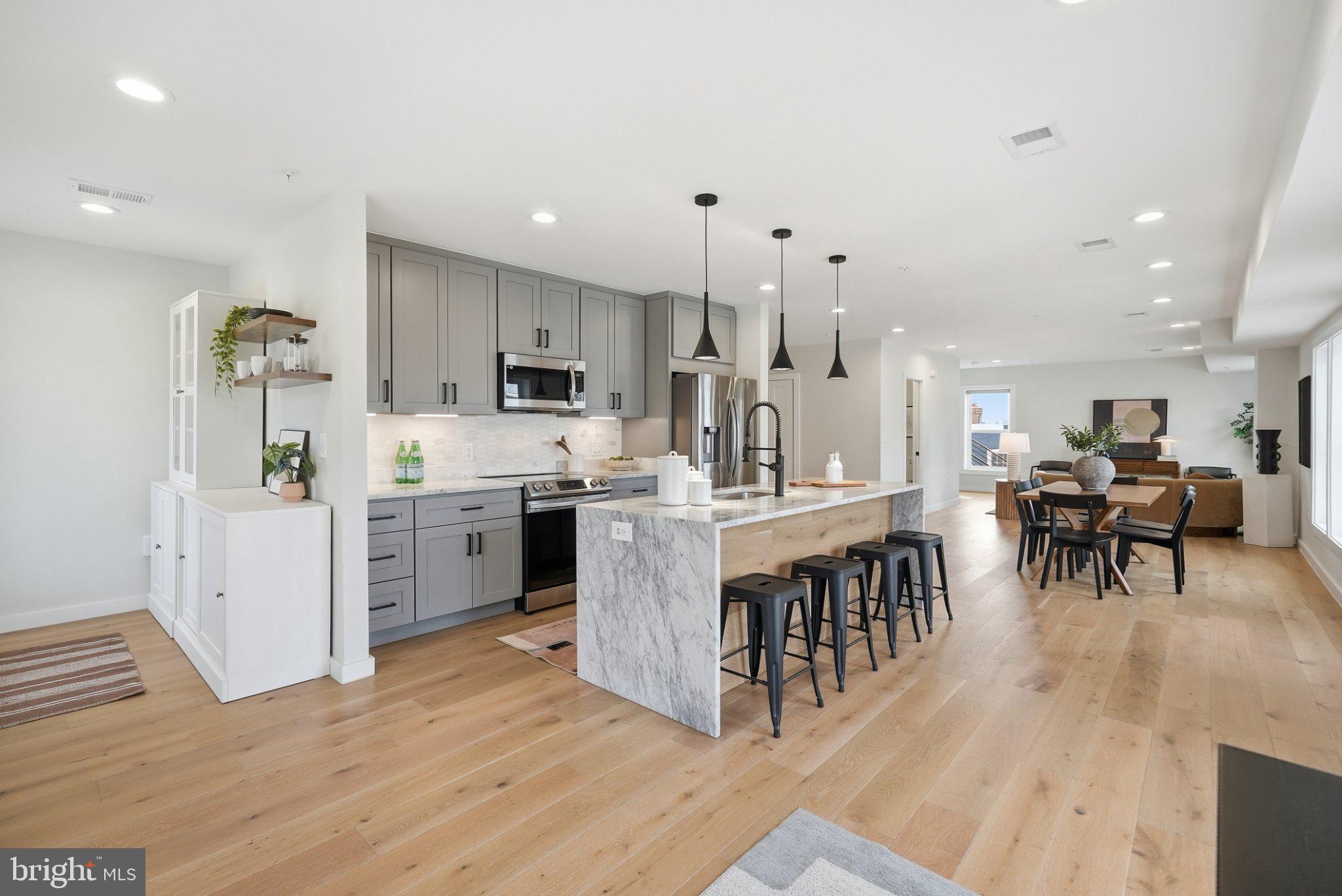 Modern elegance in open living space.