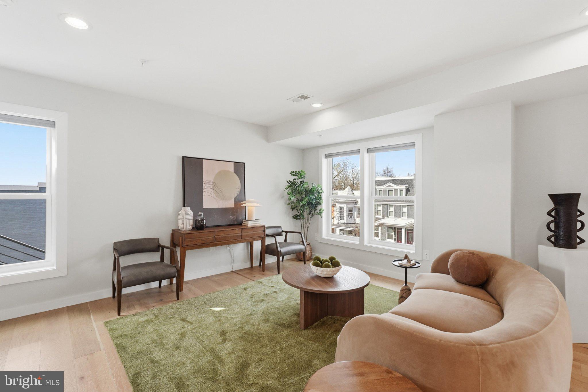 3922 3rd Street Northwest, Unit 2 Washington, DC 20011 - Photo 12 of 40 Bright and airy modern living space.