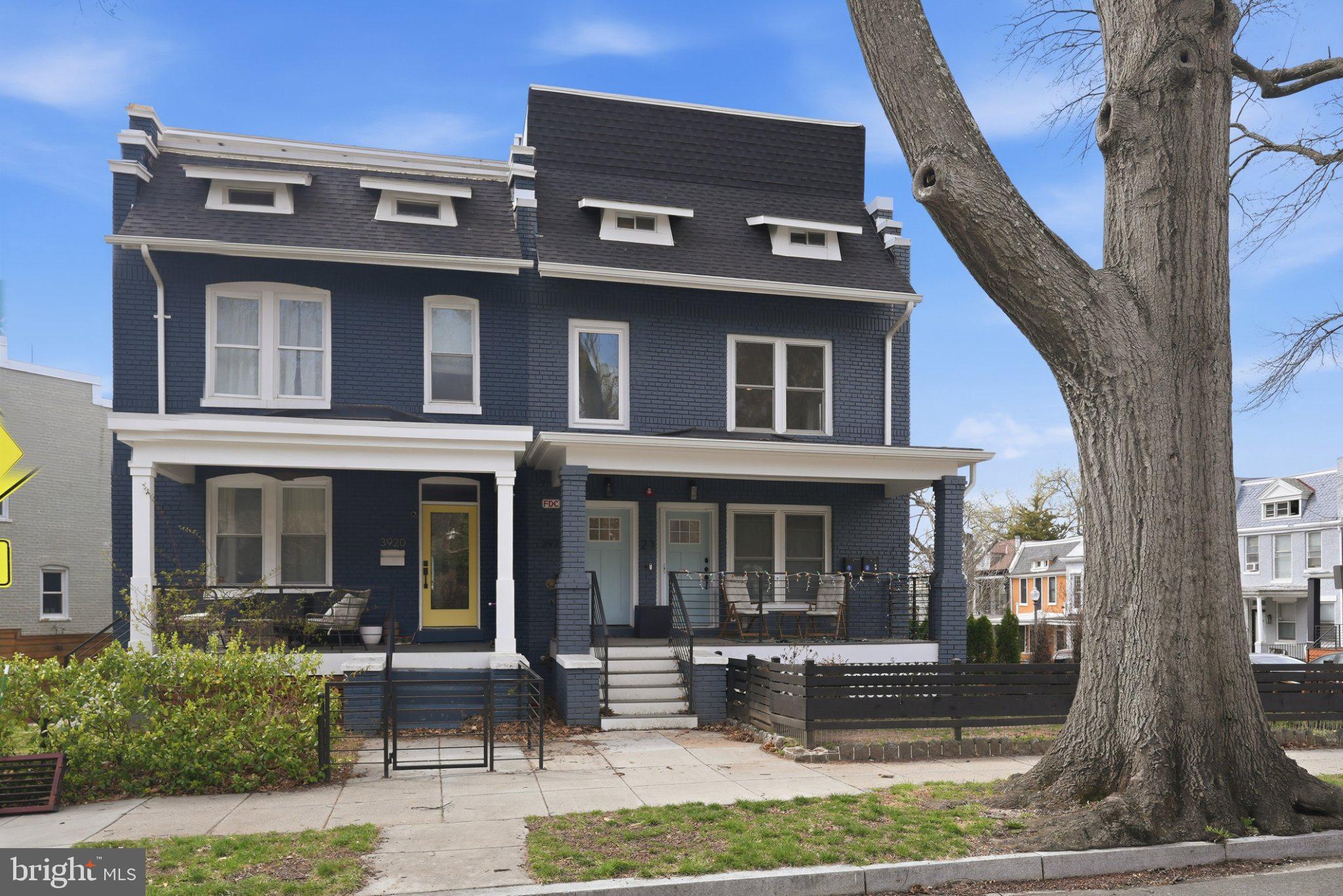 3922 3rd Street Northwest, Unit 2 Washington, DC 20011 - Photo 2 of 40 Charming blue duplex with classic appeal.