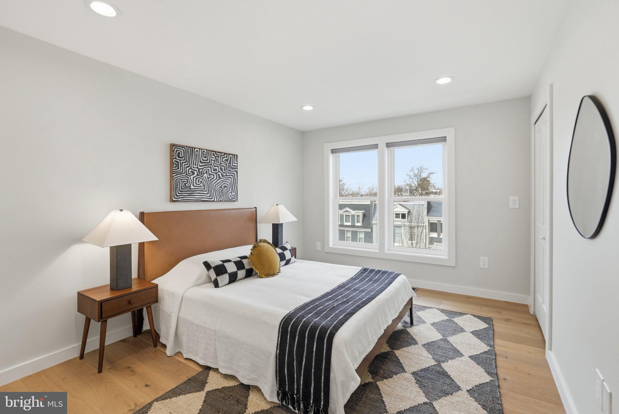 3922 3rd Street Northwest, Unit 2 Washington, DC 20011 - Photo 24 of 40 Bright and airy modern bedroom retreat.