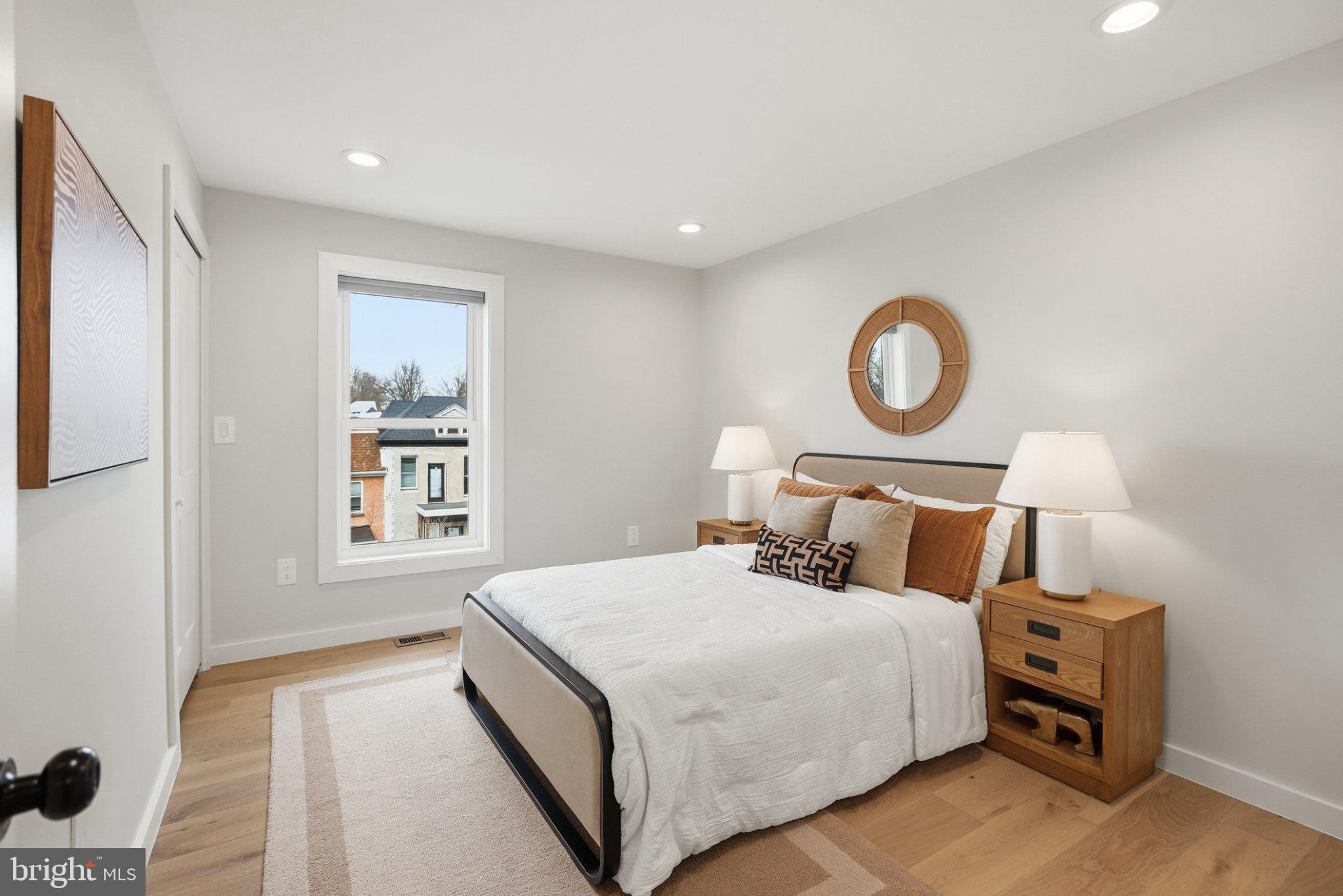 3922 3rd Street Northwest, Unit 2 Washington, DC 20011 - Photo 26 of 40 Bright and airy modern bedroom retreat.