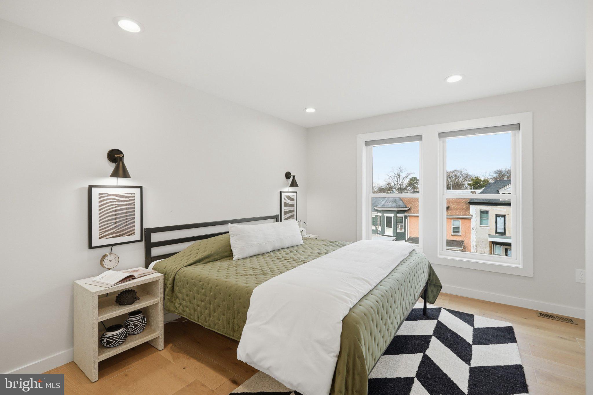 3922 3rd Street Northwest, Unit 2 Washington, DC 20011 - Photo 28 of 40 Bright and airy modern bedroom retreat.