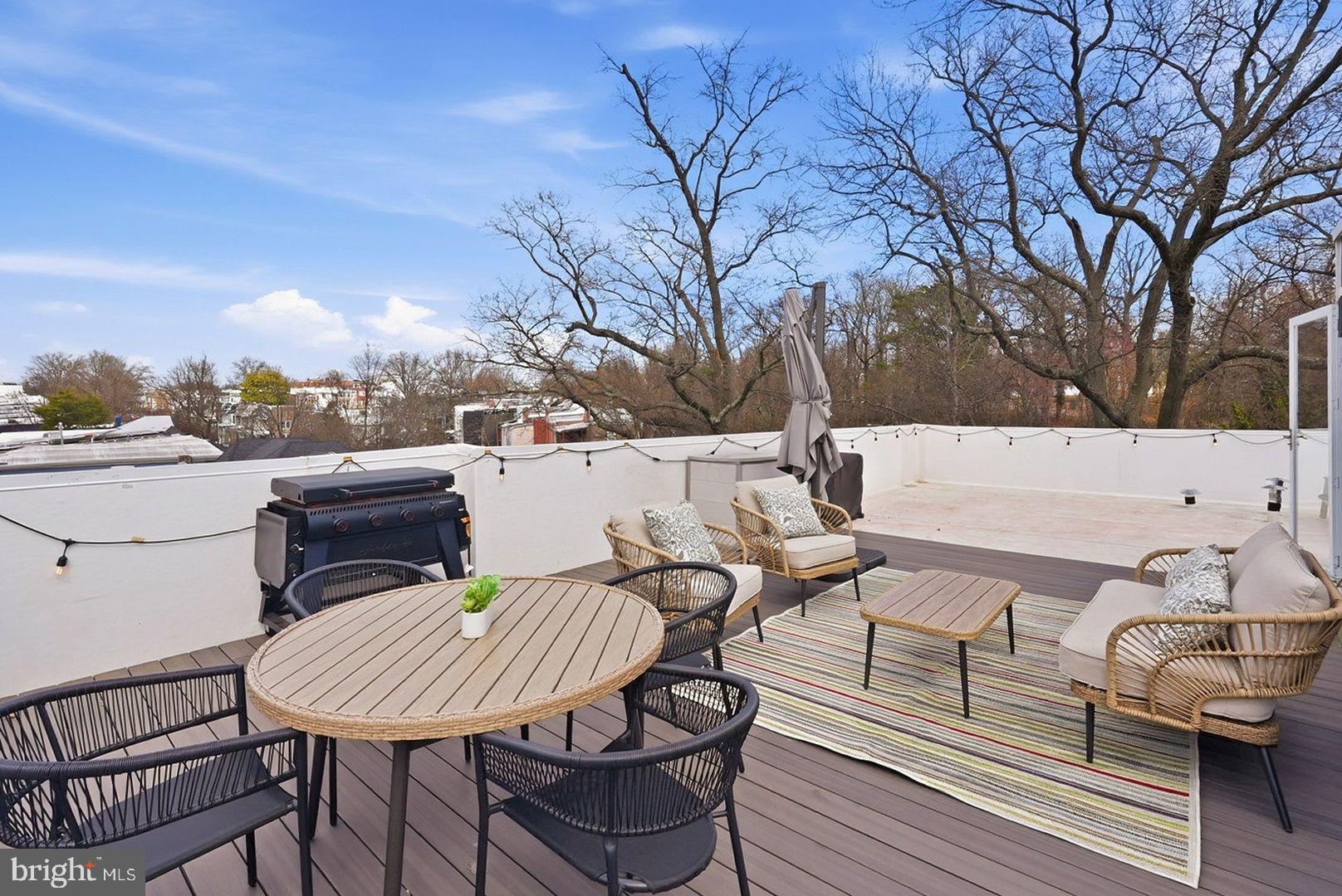 3922 3rd Street Northwest, Unit 2 Washington, DC 20011 - Photo 37 of 40 Spacious rooftop retreat with views.