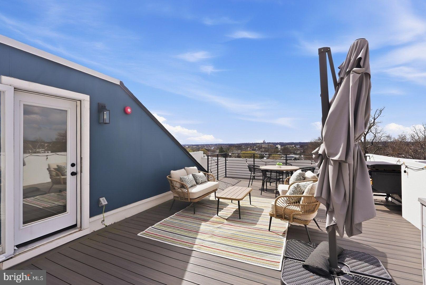 3922 3rd Street Northwest, Unit 2 Washington, DC 20011 - Photo 38 of 40 Sunny rooftop retreat with stunning views.