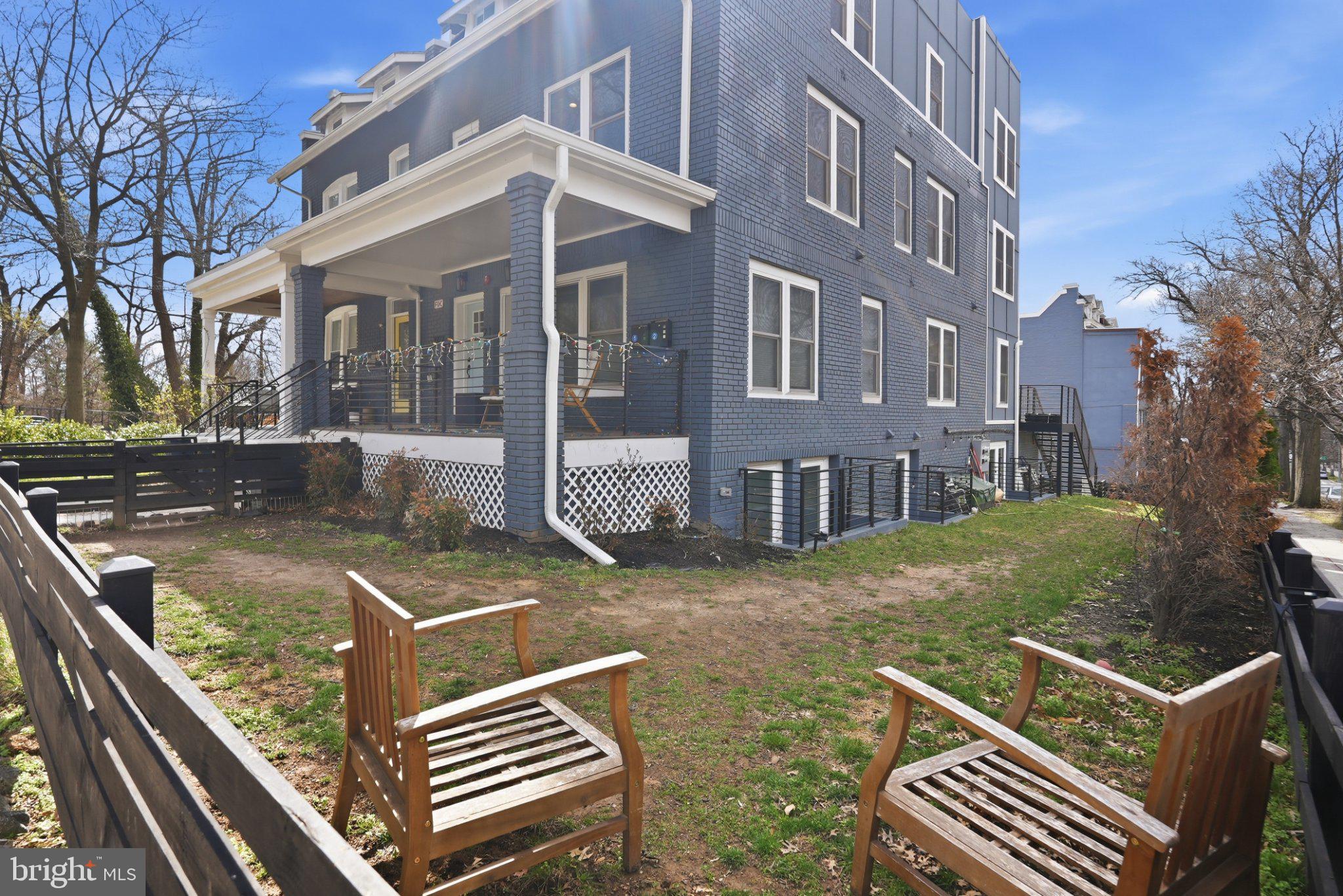 3922 3rd Street Northwest, Unit 2 Washington, DC 20011 - Photo 40 of 40 Charming blue residence with inviting yard.