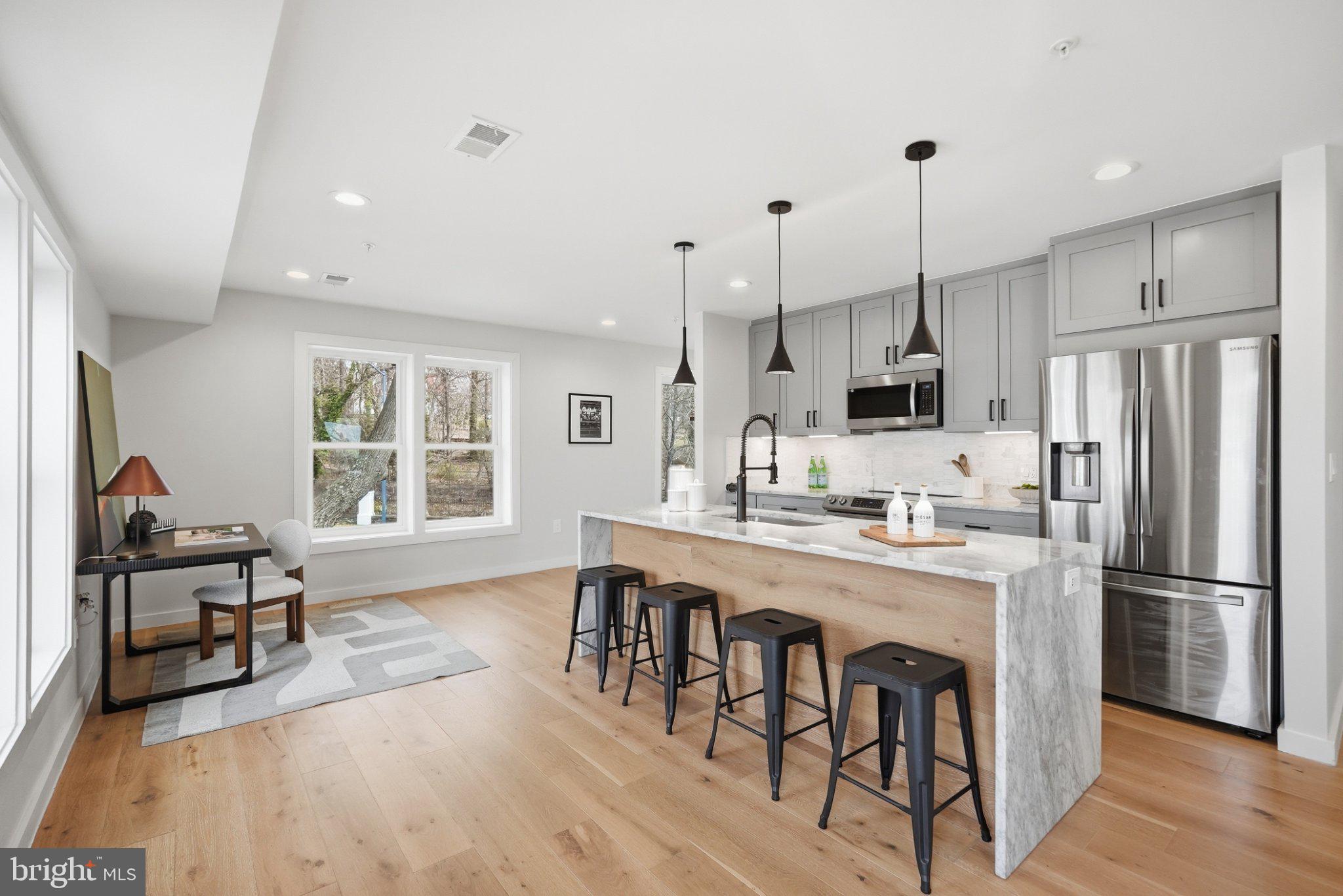 3922 3rd Street Northwest, Unit 2 Washington, DC 20011 - Photo 7 of 40 Modern kitchen with sleek design.