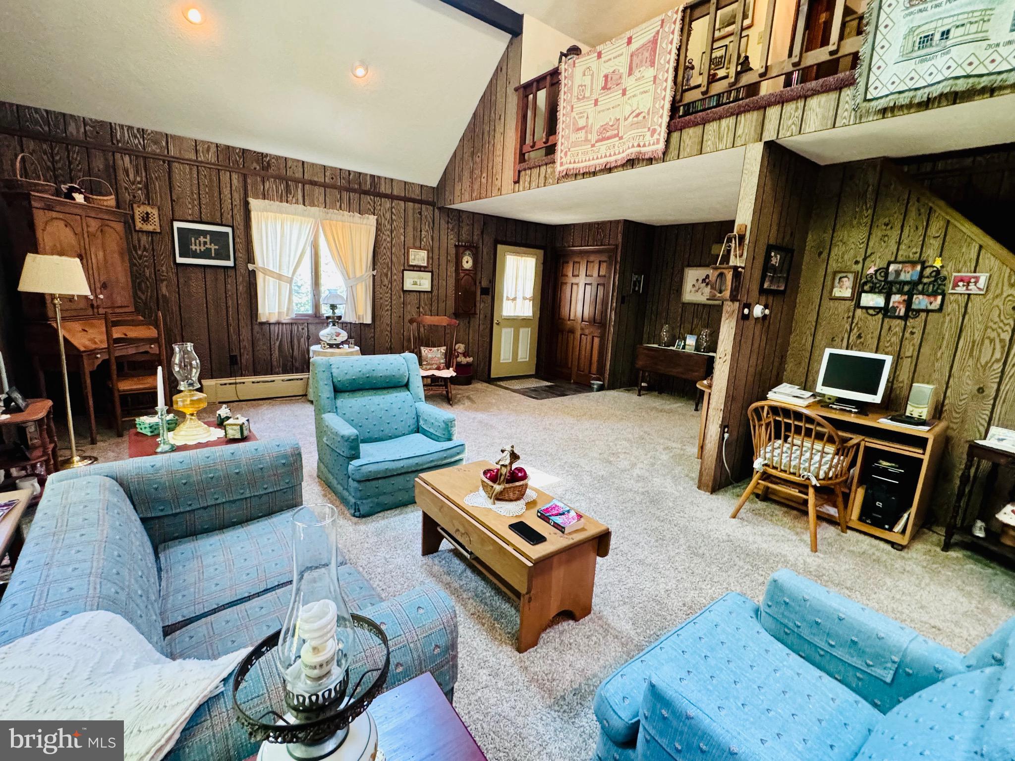523 Texter Mountain Road Robesonia, PA 19551 - Photo 35 of 81 Living room with cathedral ceiling
