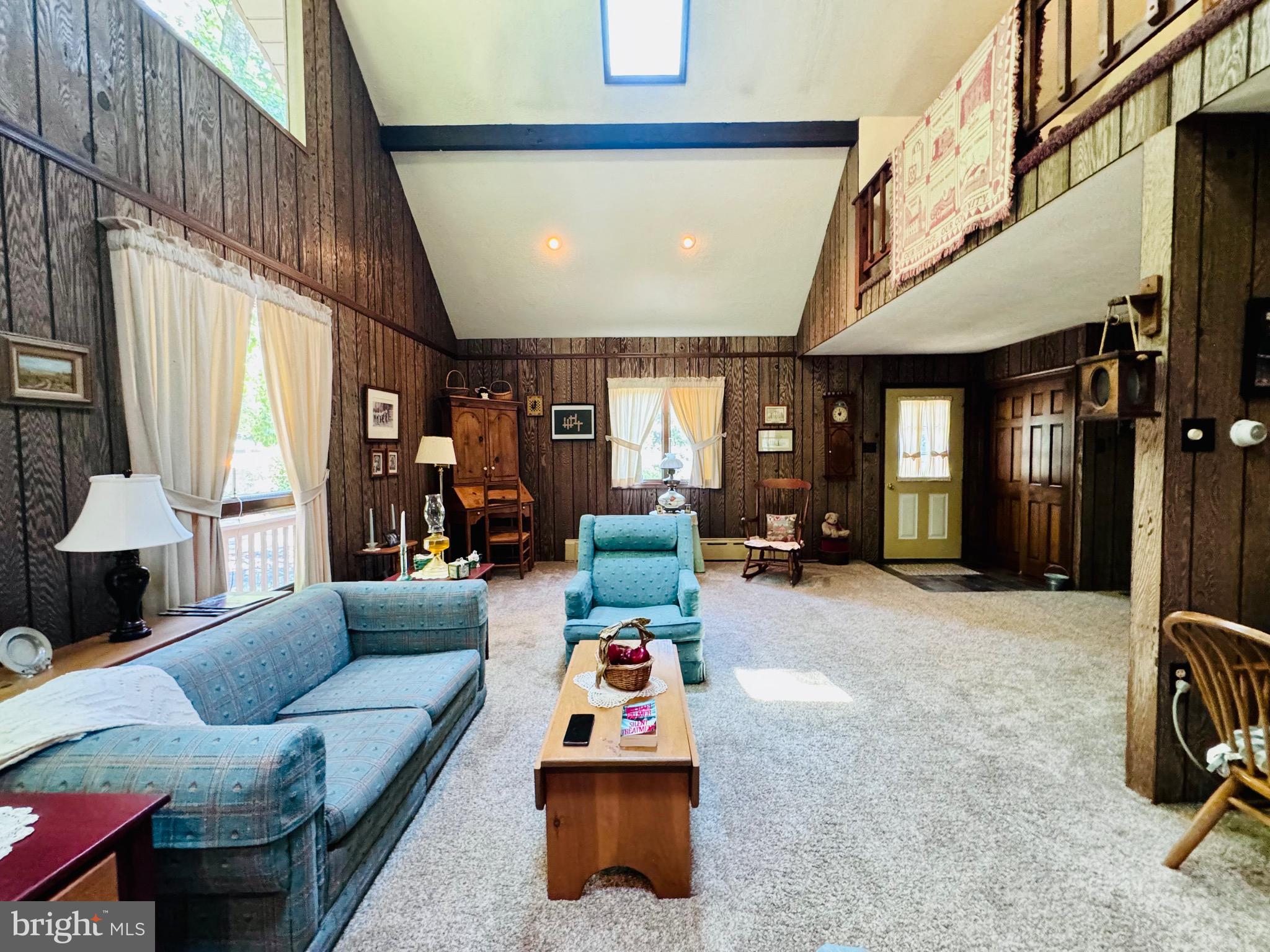 523 Texter Mountain Road Robesonia, PA 19551 - Photo 39 of 81 Living room with cathedral ceiling