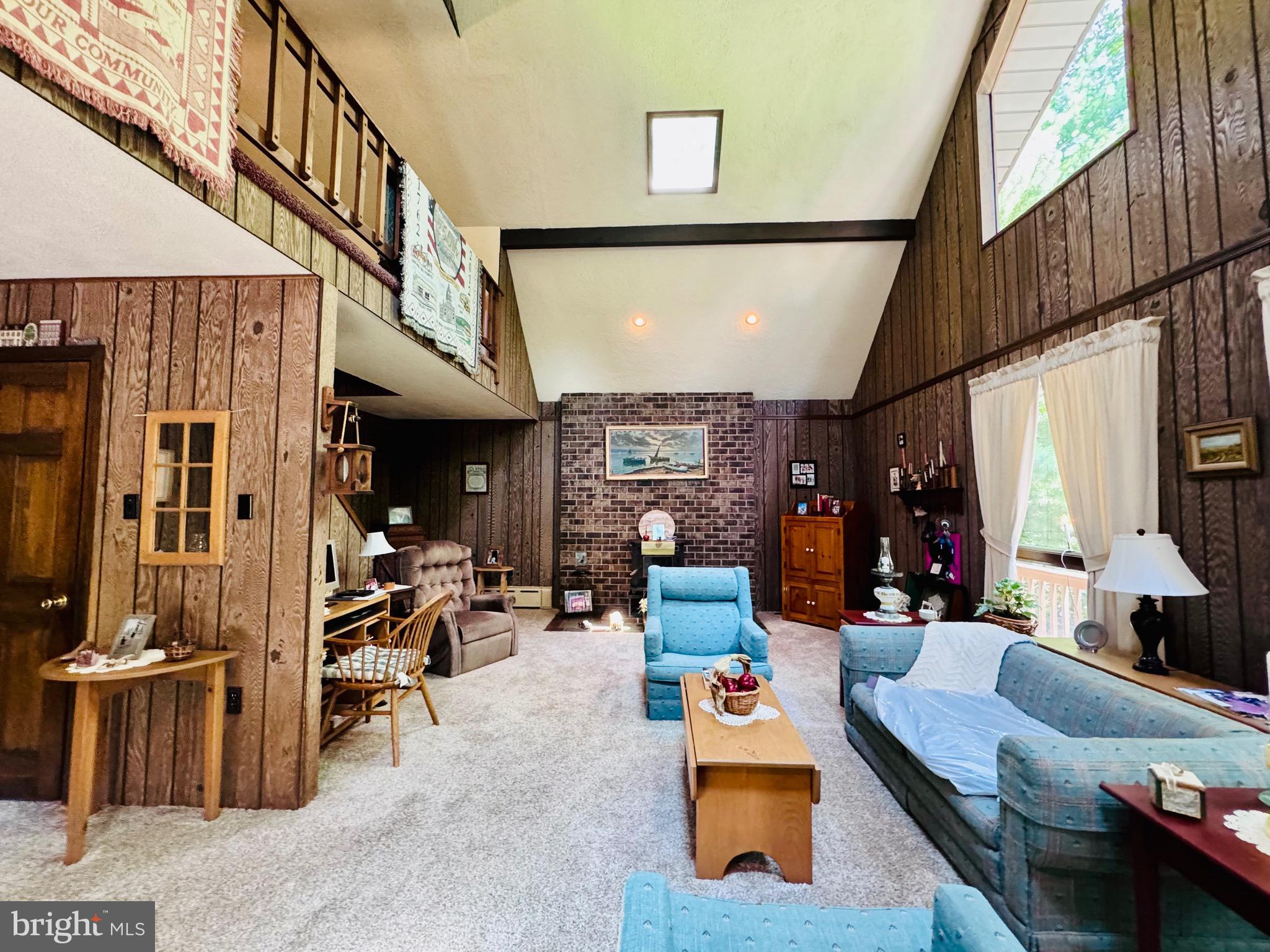 523 Texter Mountain Road Robesonia, PA 19551 - Photo 44 of 81 Living room with cathedral ceiling