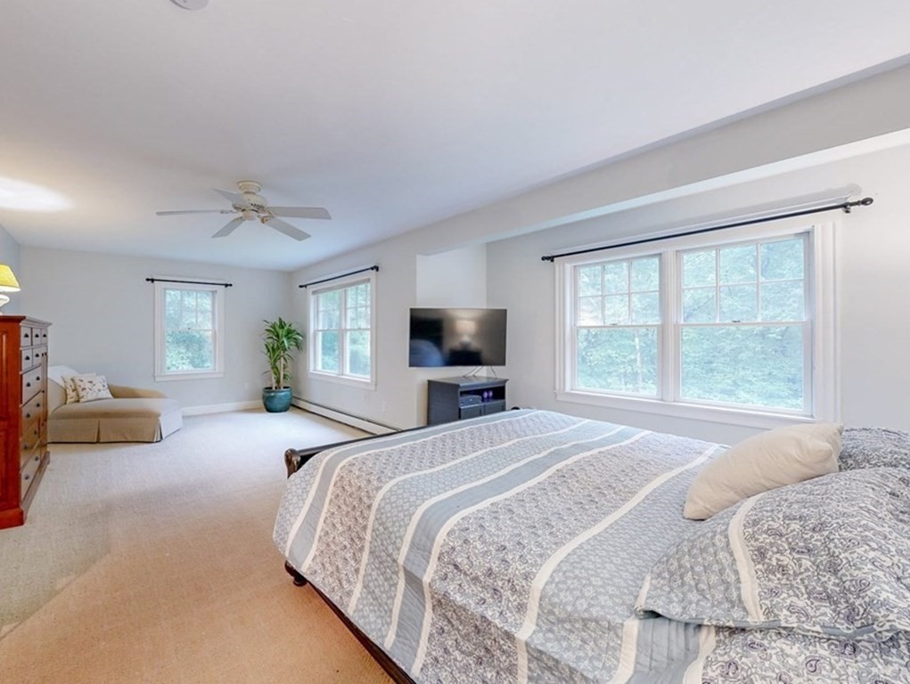 17 Broken Tree Road Medway, MA 02053 - Photo 25 of 40 a spacious bedroom with a bed and a flat screen tv