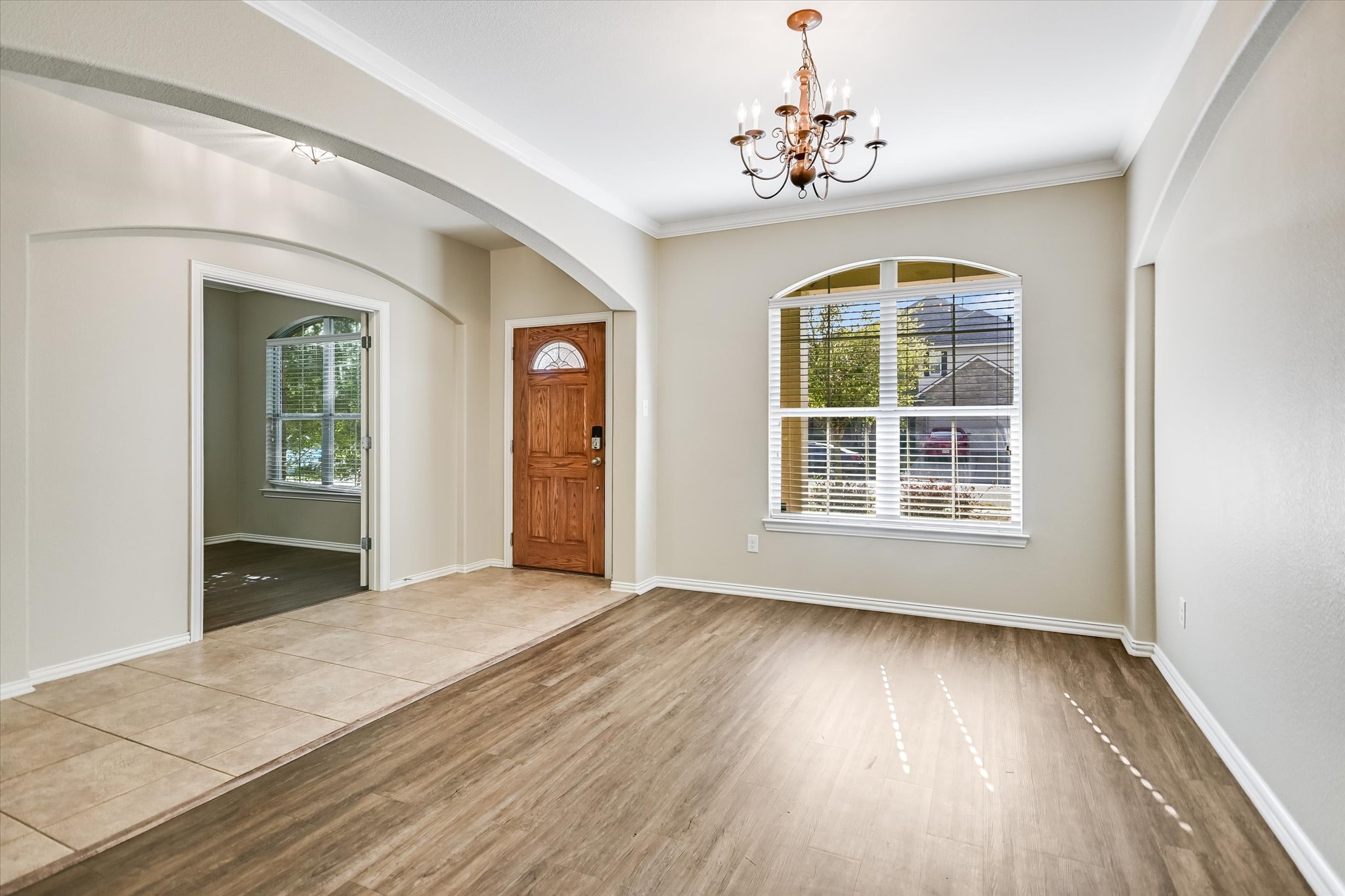 2809 Linville Ridge Lane Pflugerville, TX 78660 - Photo 6 of 37 View of dining room, entry and front office from stairs.
