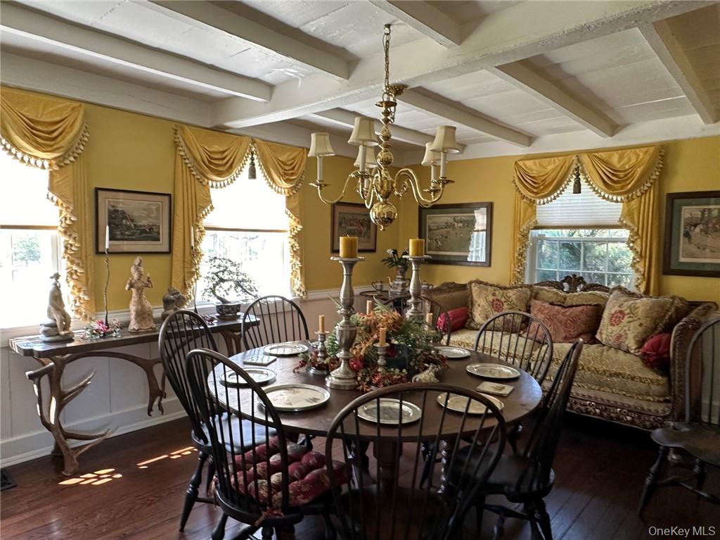 477 Canoe Hill Road Millbrook, NY 12545 - Photo 8 of 11 a view of a dining room with furniture window and outside view