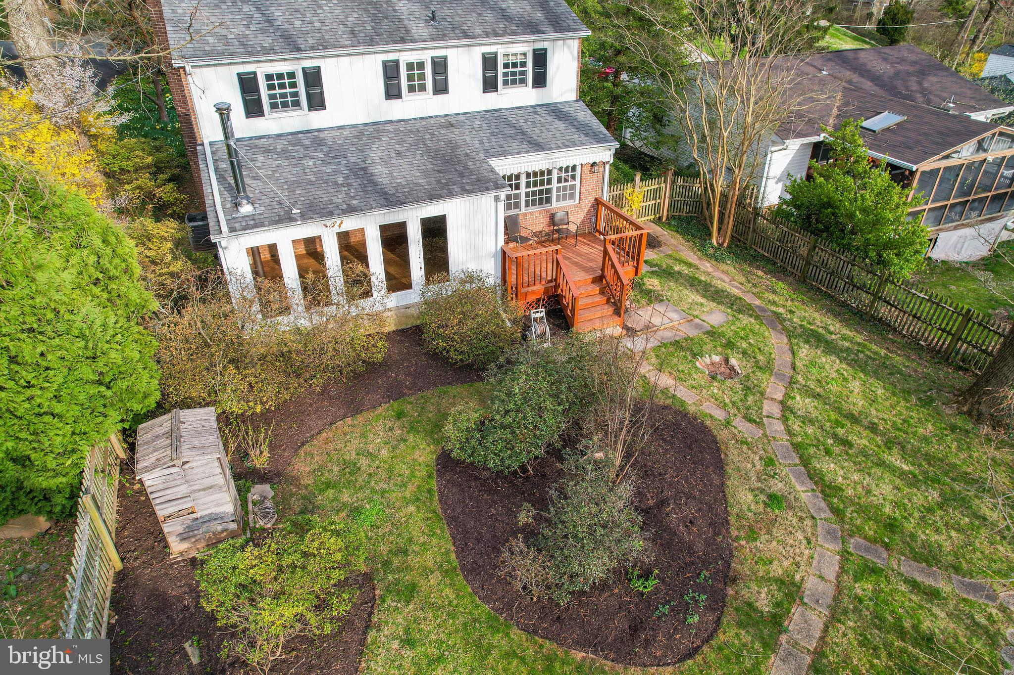 14 Overhill Road Catonsville, MD 21228 - Photo 3 of 38 a aerial view of a house with a yard and plants