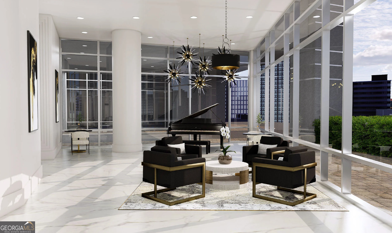 3242 Peachtree Road Northeast, Unit 1408 Atlanta, GA 30305 - Photo 35 of 41 a living room with furniture