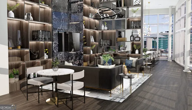 a view of kitchen and stainless steel appliances