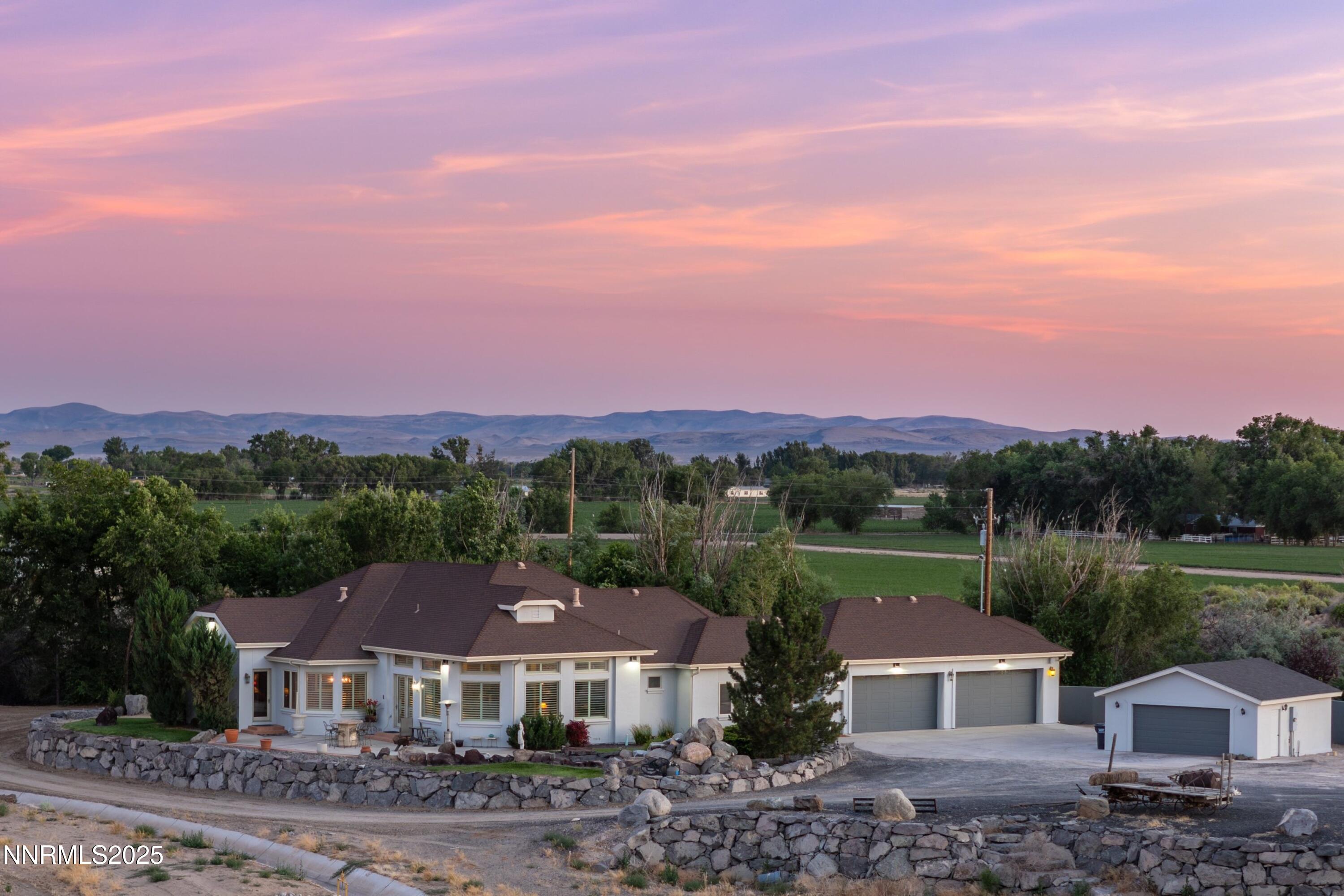 4433 Casey Road Fallon, NV 89406 - Photo 46 of 71 an aerial view of a house with a garden