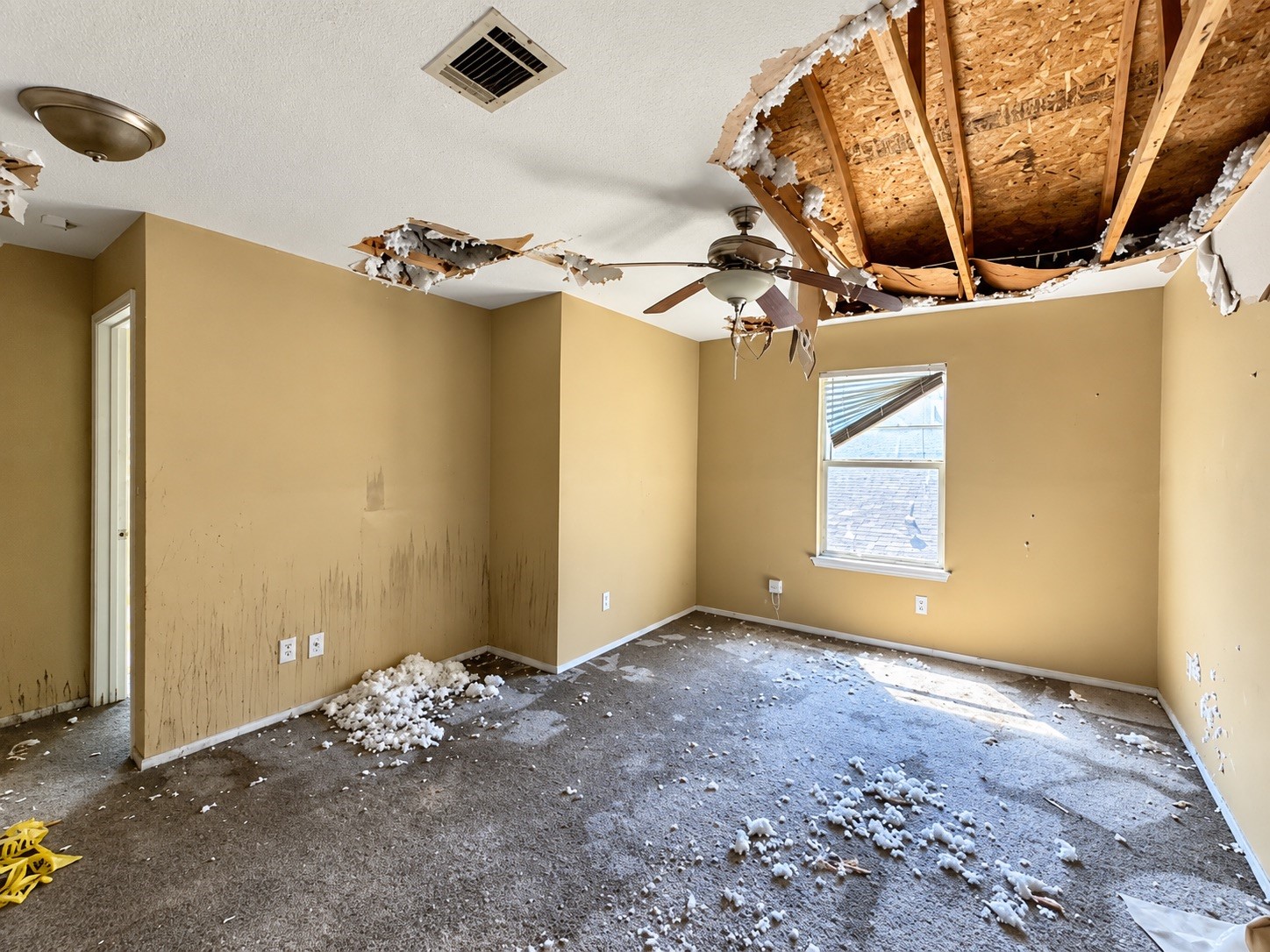 22815 Red Leo Lane Spring, TX 77389 - Photo 11 of 15 Additional view of bedroom showing existing ceiling and interior condition