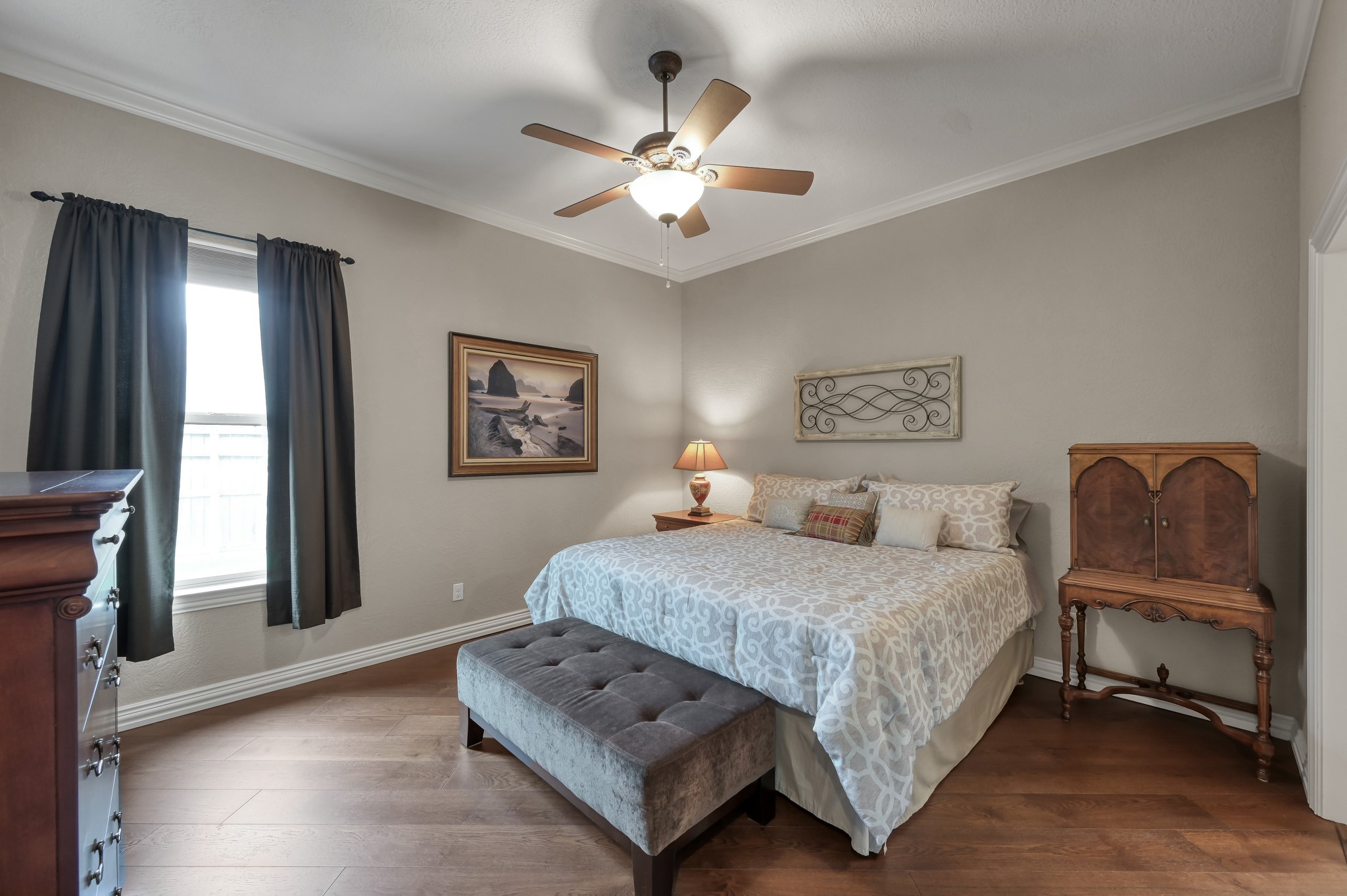16318 Perry Pass Court Spring, TX 77379 - Photo 29 of 49 All of the bedrooms in this home have ten foot ceilings, wood flooring and large closets. Neutrally painted throughout in excellent condition.