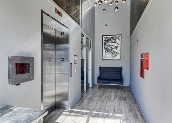 a view of an entryway door